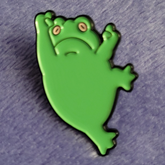 Fun Frog Enamel Pin - Picture 8 of 10